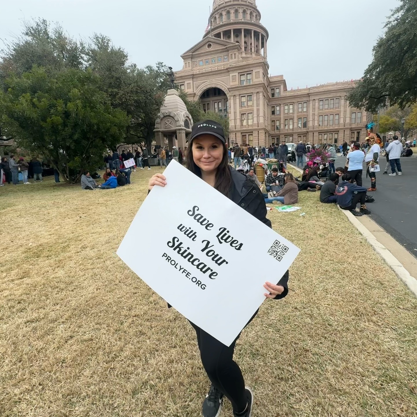 Prolyfe at March for life austin Texas Texas rally for life prolife skincare company beauty Heather mellott